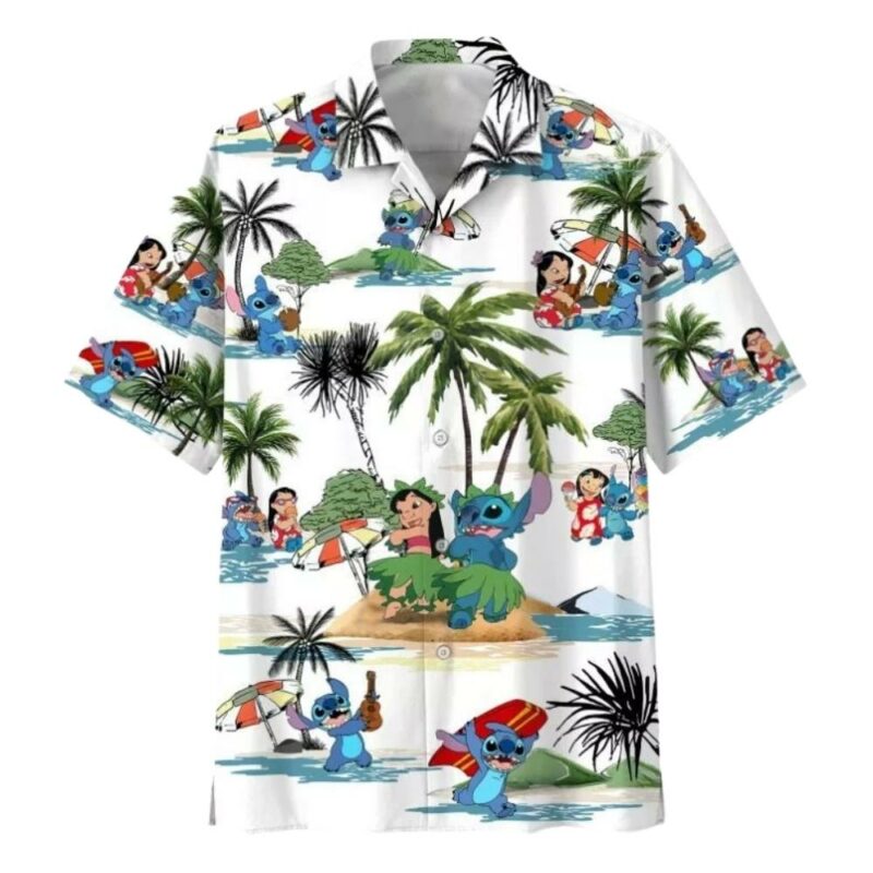 Lilo and stitch disney vacation tropical hawaiian shirt 1