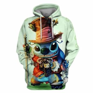 Lilo And Stitch Funny All Over Print Hoodie