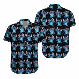 Lilo And Stitch Many Stitch Pattern Hawaiian Shirt