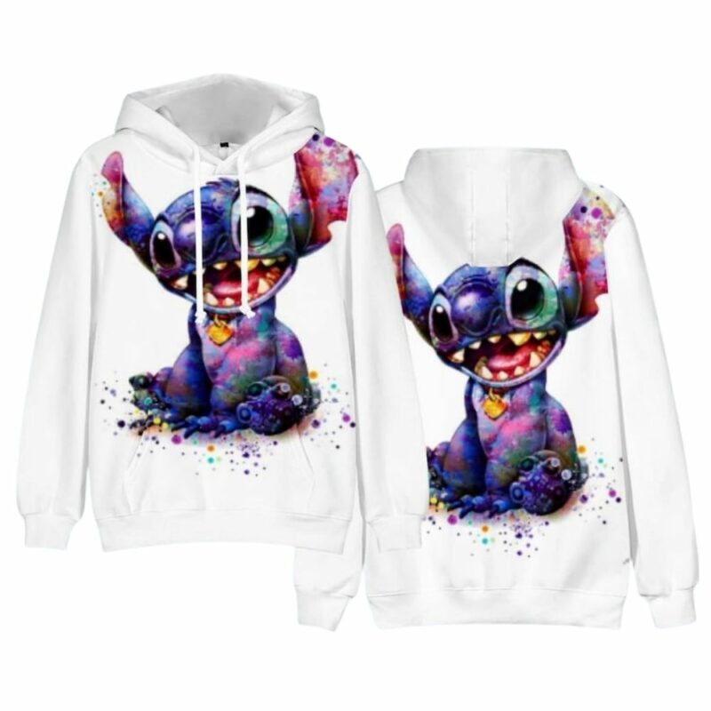 Lilo and stitch movie 2025 watercolor 3d hoodie 1