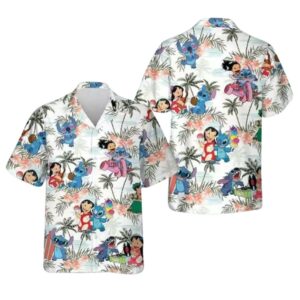 Lilo And Stitch Music Tropical Hawaiian Shirt