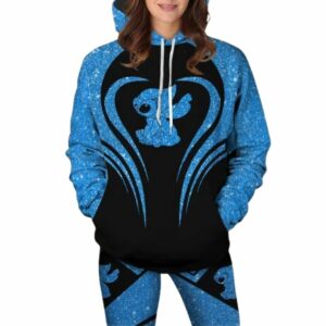 Lilo And Stitch My Heart All Over Print Hoodie