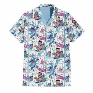 Lilo And Stitch Ohana Means Family Aloha Summer Vacation Hawaiian Shirt