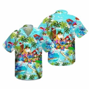 Lilo And Stitch Surf Beach Funny Hawaiian Shirt