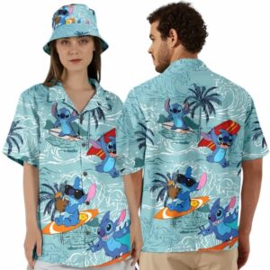 Lilo And Stitch Surf Beach Holiday Hawaiian Shirt