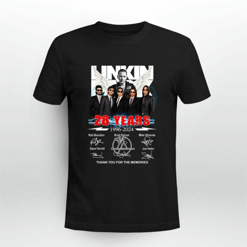 Linkin Park 28 Years 1996 2024 4 T Shirt