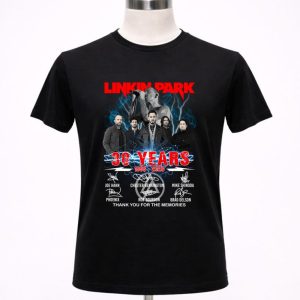 Linkin Park 30 Years 1996-2026 Thank You For The Memories Signature Shirt