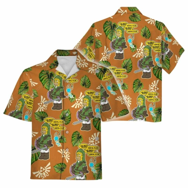 Lisa needs braces dental plan hawaiian shirt 1