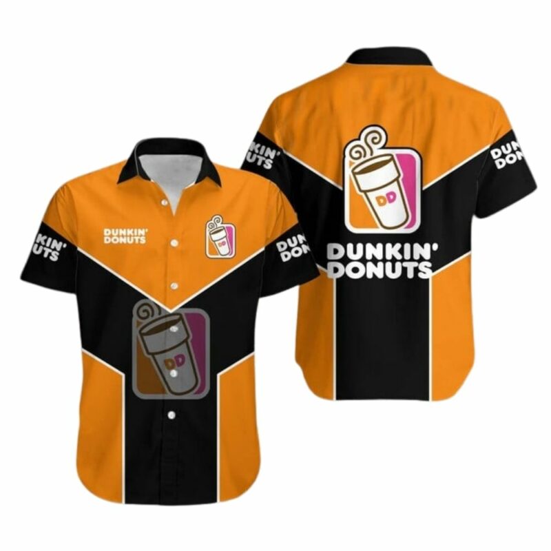 Logo Dunkin Donuts In My Heart Hawaiian Shirt