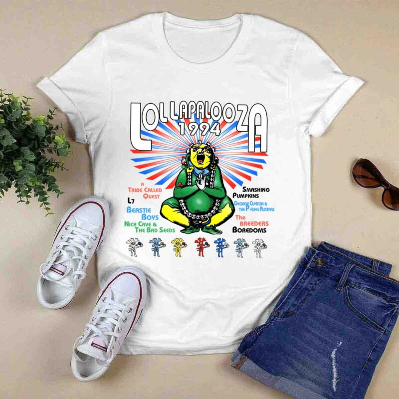 Lollapalooza Tour Vintage 1994 Front 6 T Shirt