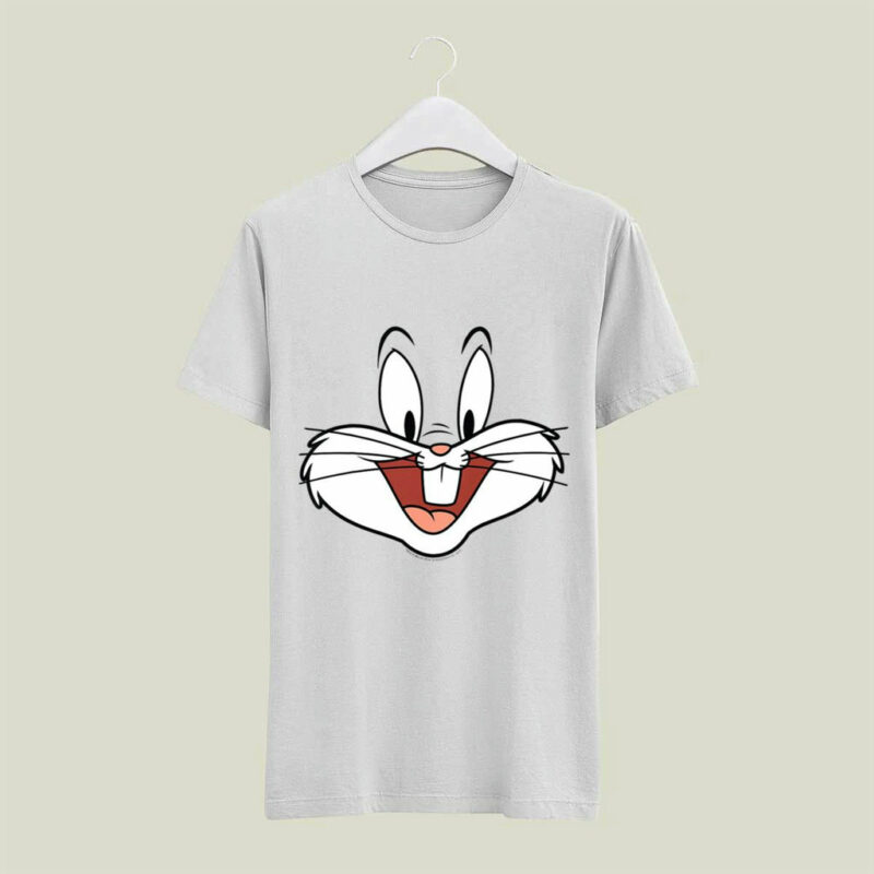 Looney Tunes Bugs Bunny Face Funny 4 T Shirt