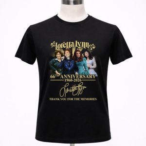 Loretta Lynn 66th Anniversary 1960 2026 Signature Thank You For The Memories 1 T Shirt.jpg
