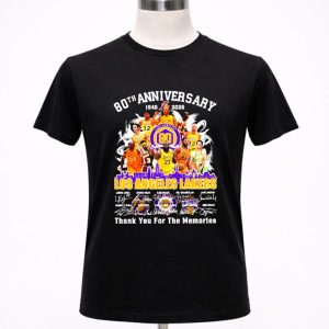 Los Angeles Lakers 80th anniversary 1946 2026 thank you for the memories 1 T Shirt.jpg