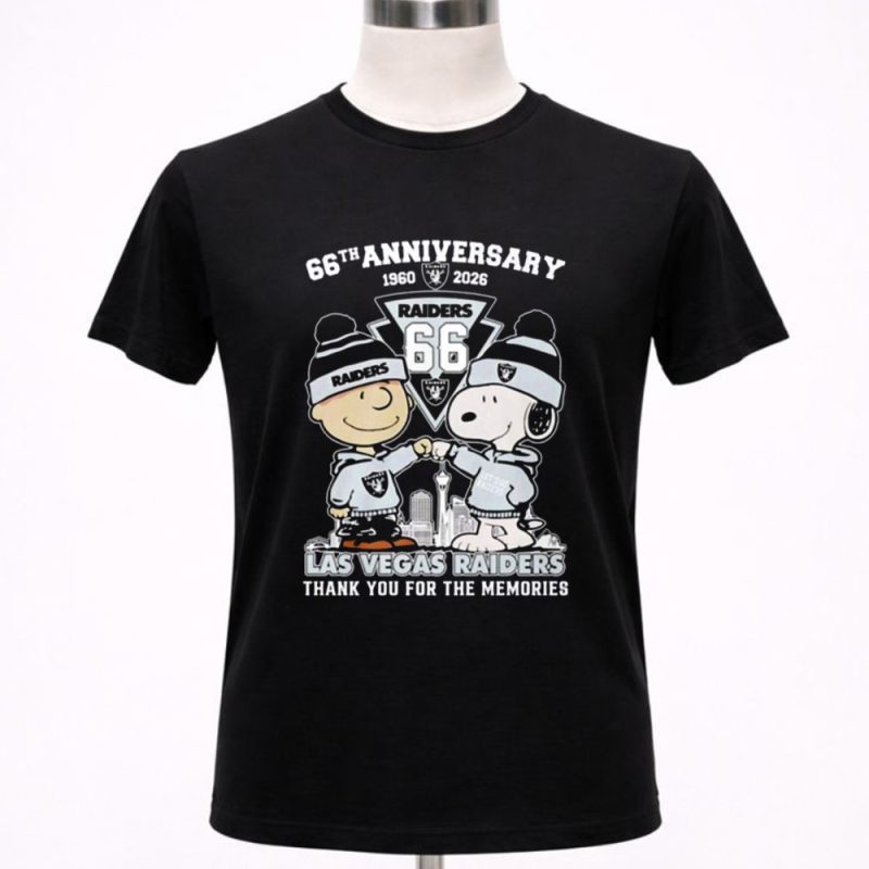 Los Vegas Raiders Outfit With Snoopy And Charlie Brown 66th Anniversary 1960 2026 1 T Shirt.jpg
