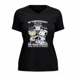 Los Vegas Raiders Outfit With Snoopy And Charlie Brown 66th Anniversary 1960 2026 5 Womens V Neck.jpg