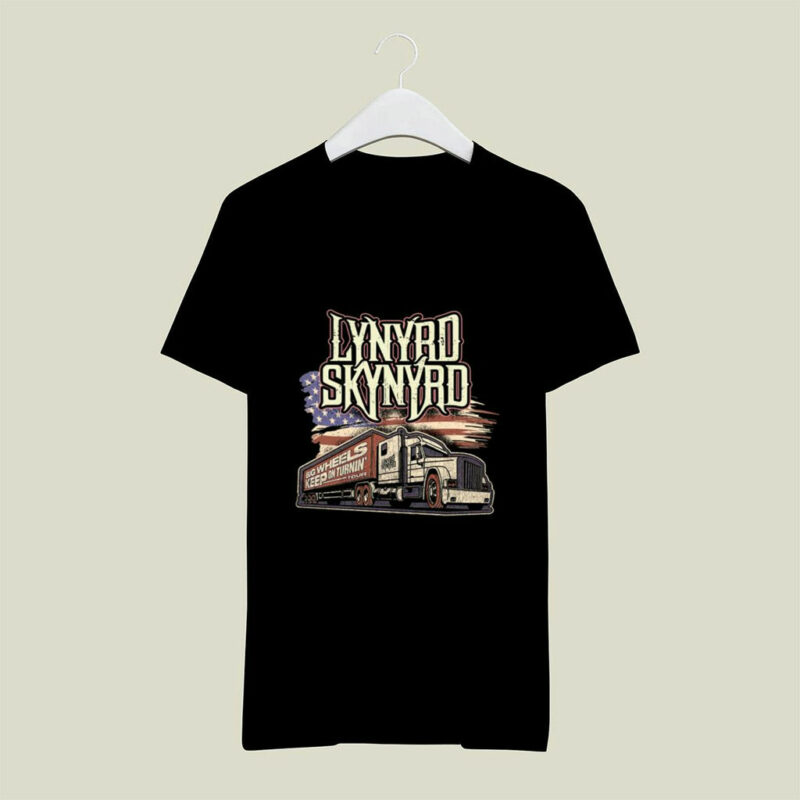 Lynyrd Skynyrd 2021 Big Wheels Keep On Turnin Concert Tour Front 4 T Shirt