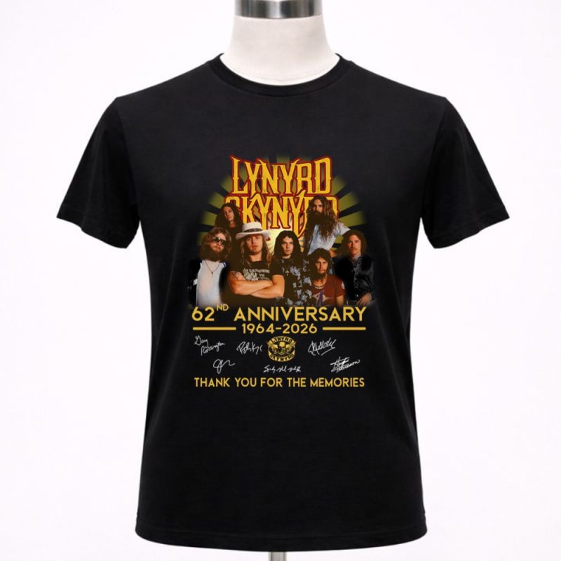 Lynyrd skynyrd 62nd anniversary 1964 2026 thank you for the memories 1 T Shirt 4