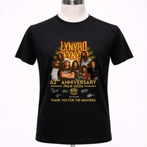 Lynyrd Skynyrd 62nd Anniversary 1964-2026 Thank You For The Memories Shirt