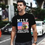 MILF Man I Love Forklifts American Flag Forklift Driver Tee 0 T Shirt