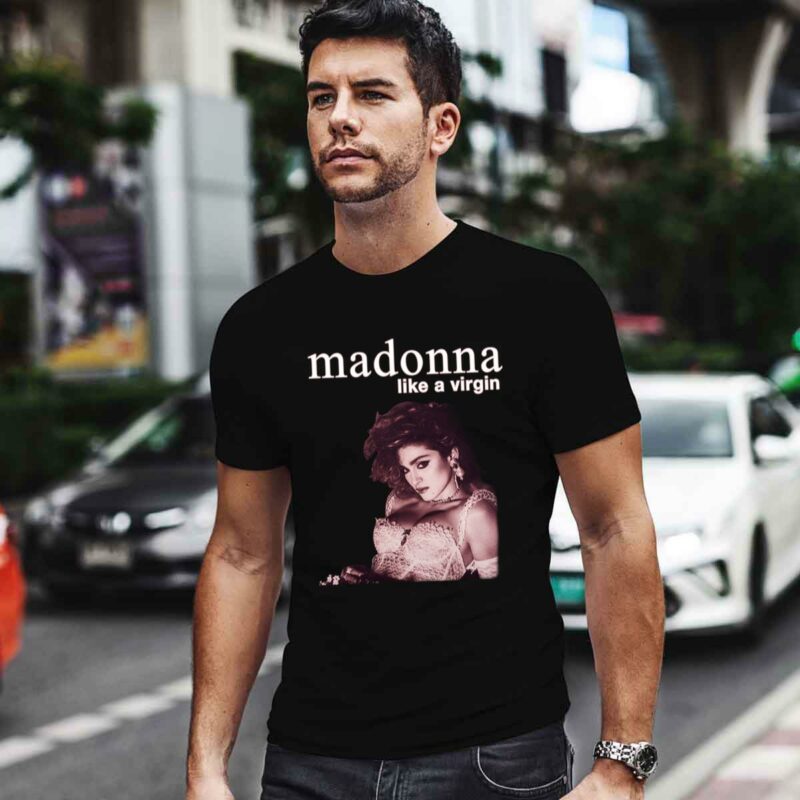 Madonna Virgin Rare Madonna Virgin Tour 1985 Virgin Tour Vintage Band Madonna 4 T Shirt