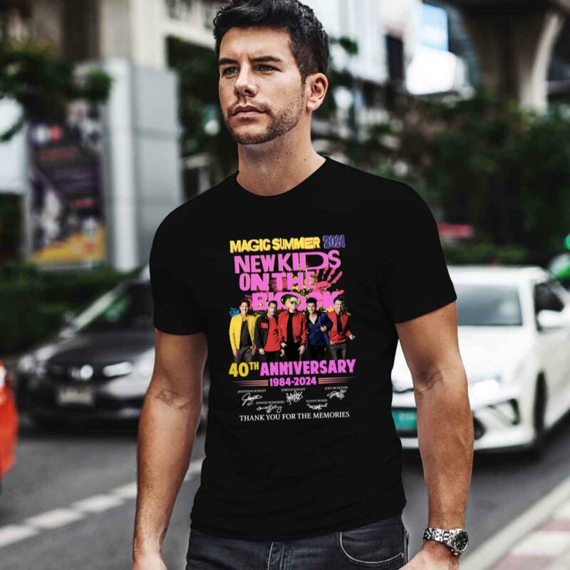 Magic Summer 2024 New Kids On The Block 40Th Anniversary 1984 2024 Thank You For The Memories 4 T Shirt