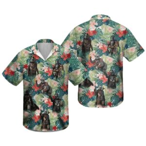 Mandalorian And Grogu Floral Flower Tropical Hawaiian Shirt