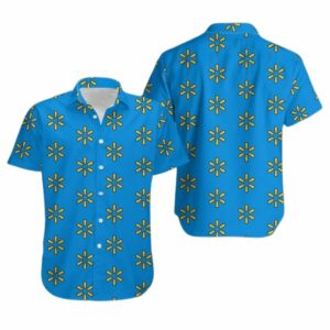 Many Logo Walmart Pattern Hawaiian Shirt