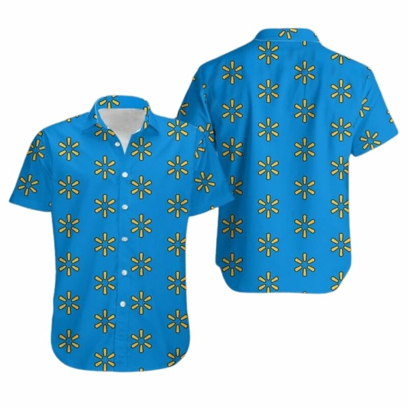 Many logo walmart pattern hawaiian shirt 1