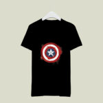 Marvel Avengers Endgame Spray Paint Captain America Logo 2 T Shirt