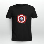 Marvel Avengers Endgame Spray Paint Captain America Logo 4 T Shirt
