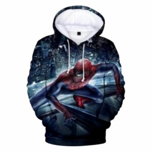 Marvel Spider Man City Bulding All Over Print Hoodie