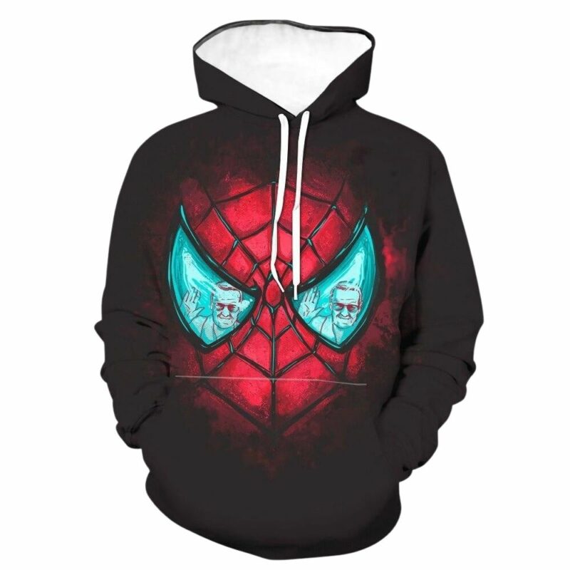 Marvel spider man face 3d hoodie 1