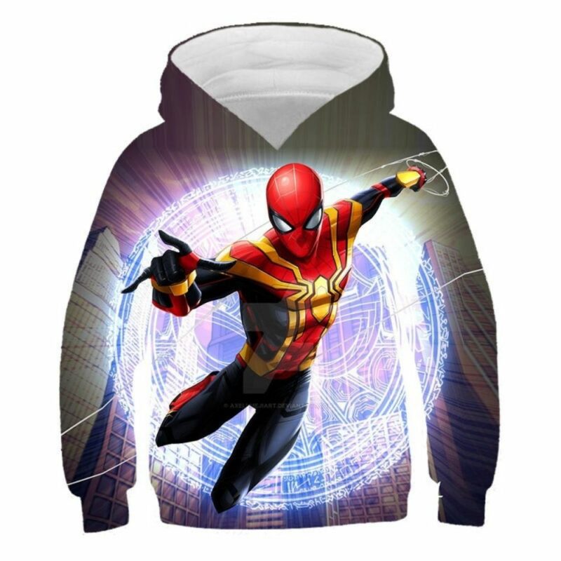 Marvel spider man jump funny 3d hoodie 1