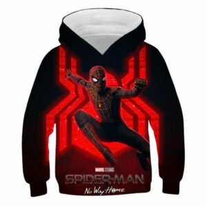 Marvel Spider Man No Way Home Red All Over Print Hoodie