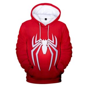 Marvel Spider Man Red Funny All Over Print Hoodie