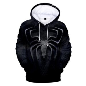 Marvel Spider Man Scratch Black All Over Print Hoodie