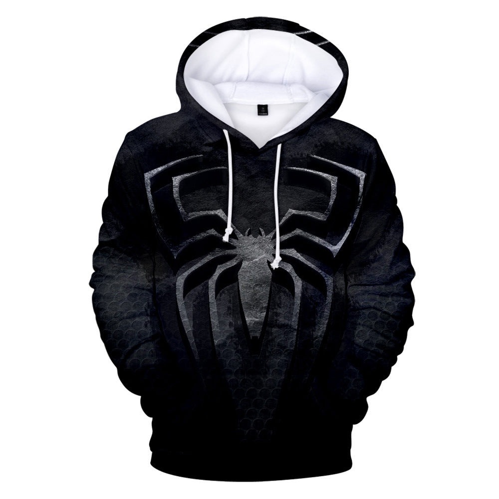 Marvel spider man scratch black 3d hoodie 1