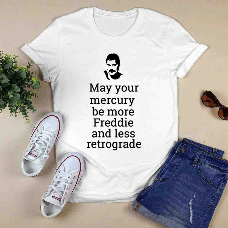 May Your Mercury Be More Freddie Less Retrograde Caduceus 5 T Shirt