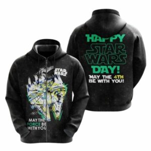 May The 4Th Be With You Star Wars All Over Print Hoodie
