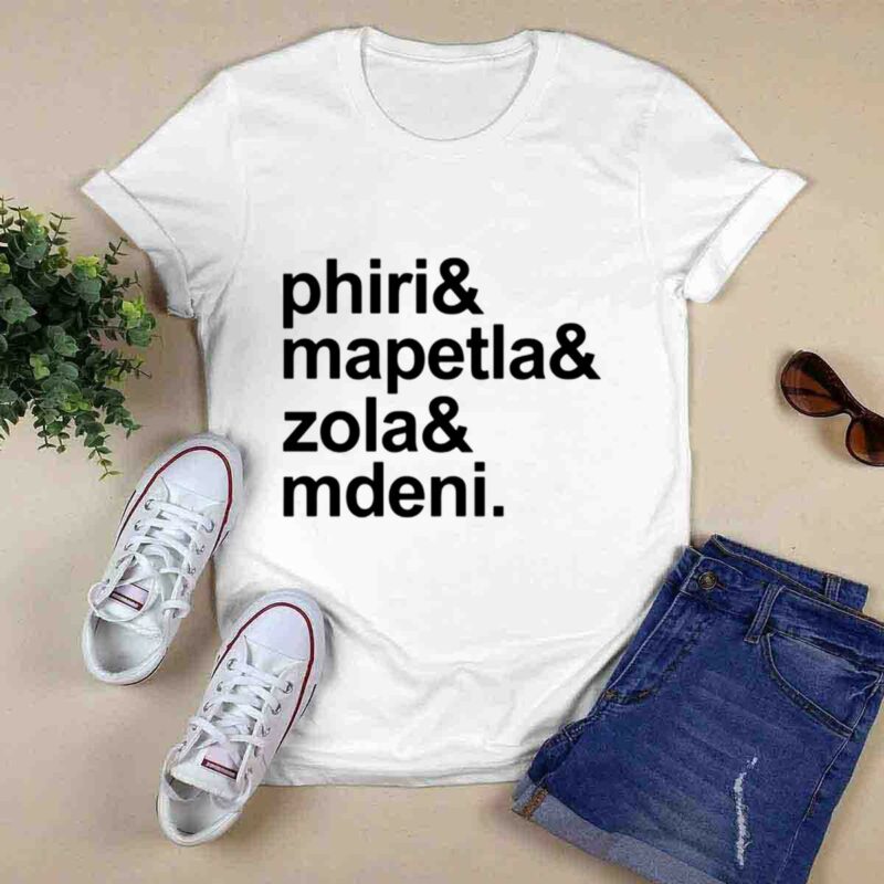 Mbekezeli Wearing Phiri Mapetla Zola Mdeni 0 T Shirt