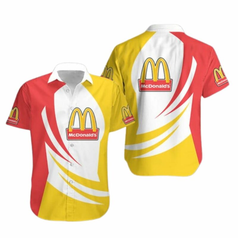 McDonalds Logo White Yellow And Red Hawaiian Shirt