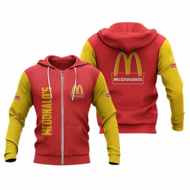 McDonalds Logo Yellow And Red All Over Print Hoodie