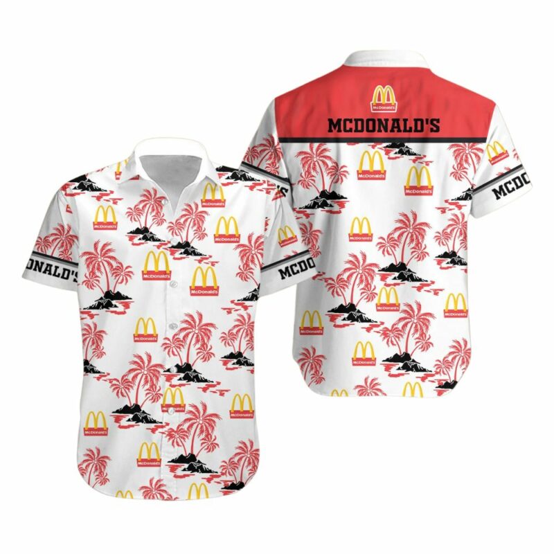 McDonalds Patterns Logo And Coconut Hawaiian Shirt