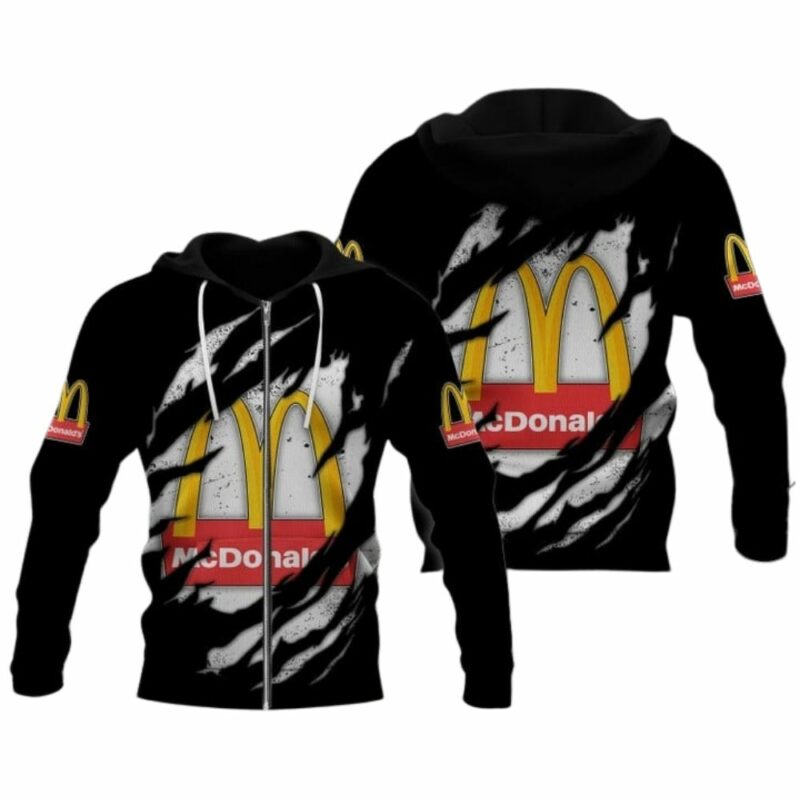 McDonalds Scratch Logo All Over Print Hoodie
