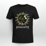 Megadeth Band Logo Signatures Member 2 T Shirt