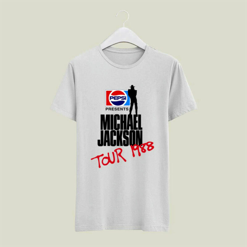 Michael Jackson Bad Pepsi Concert Tour 1988 4 T Shirt