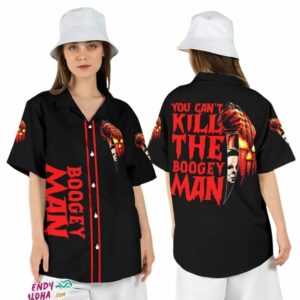 Michael Myers Boogey Man Halloween Beach Knife Hawaiian Shirt
