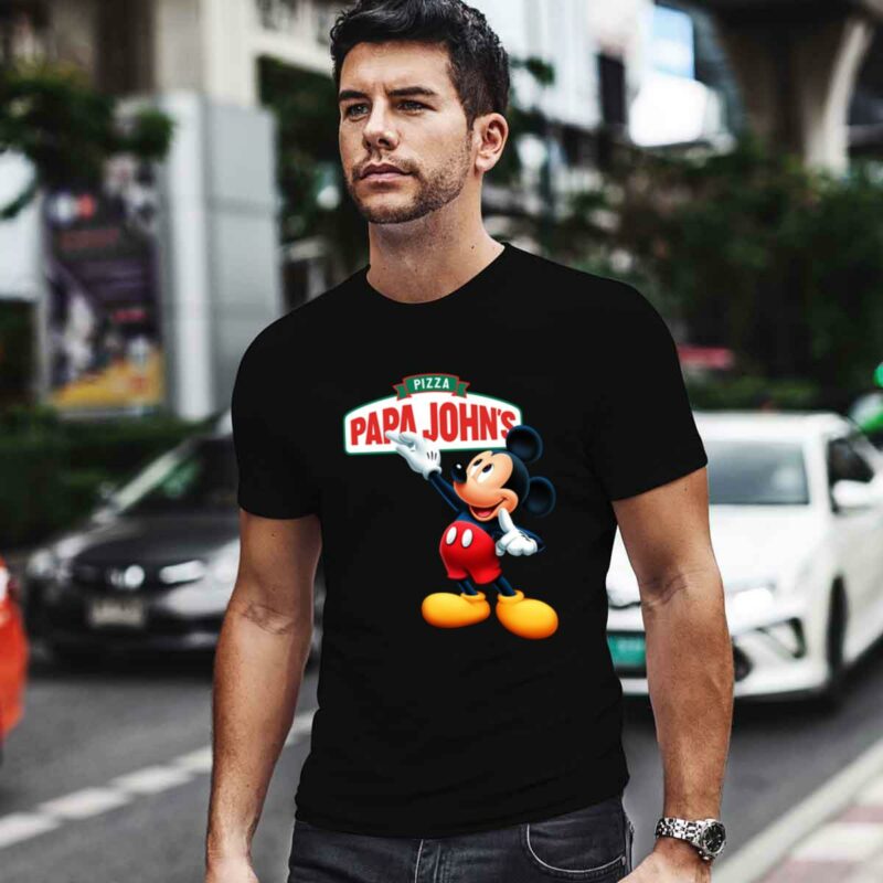 Mickey Mouse Pizza Papa Johns 0 T Shirt