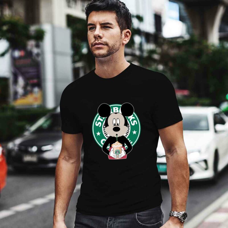 Mickey Mouse Drinks Starbucks Coffee 0 T Shirt