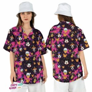 Mickey Friends Halloween Party Pumpkins Spooky Season Hawaiian Shirt